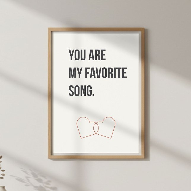 Póster Romantic Quote Wall Art, Minimal Love Decor (Subido por el creador)