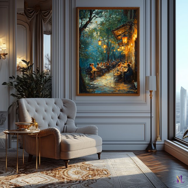 Póster Romántico café al aire libre en el impresionismo n (Subido por el creador)