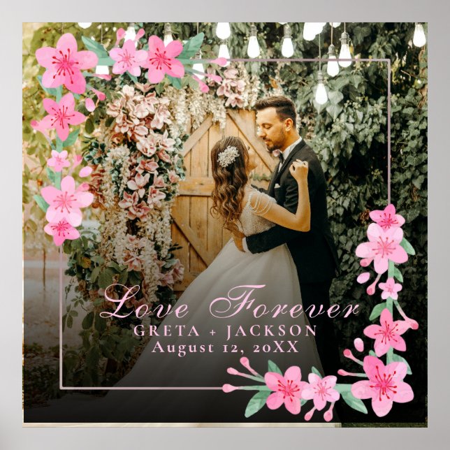 Póster Romántico elegante Día de San Valentín (Frente)