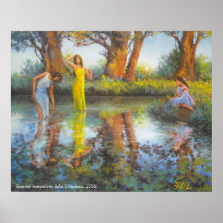 Póster Romántismo de verano.