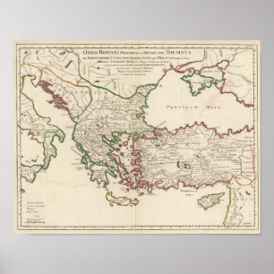 Póster Rome, Greece, Turkey