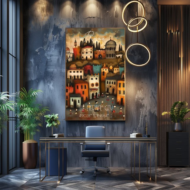 Póster Rome: The Eternal City - Whimsical Art (Subido por el creador)