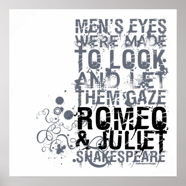 Póster Romeo & Juliet Men Quote (Frente)