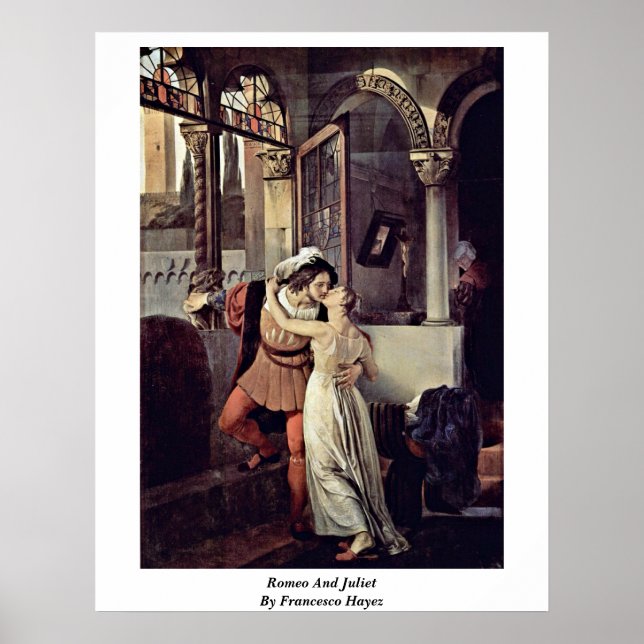 Póster Romeo Y Julieta De Francesco Hayez (Frente)