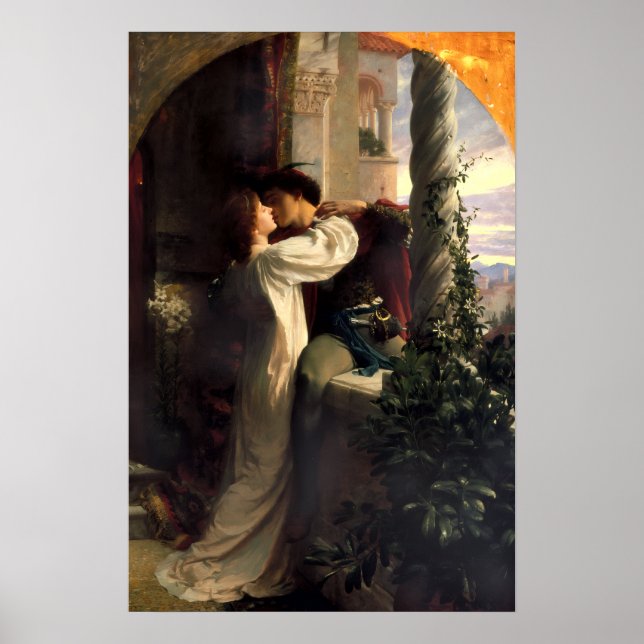 Póster Romeo y Julieta de Frank Dicksee (Frente)