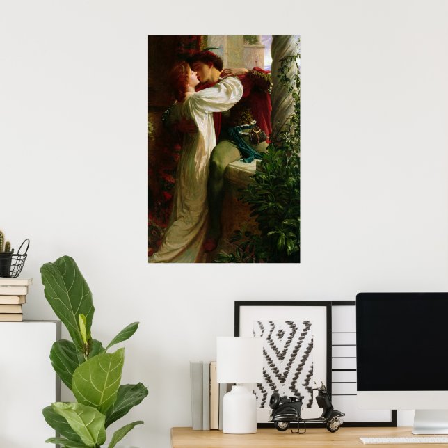 Póster Romeo y Julieta por Frank Dicksee (Oficina en casa)