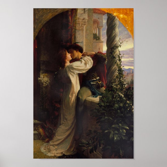 Póster Romeo y Julieta por Frank Dicksee - poster (Frente)