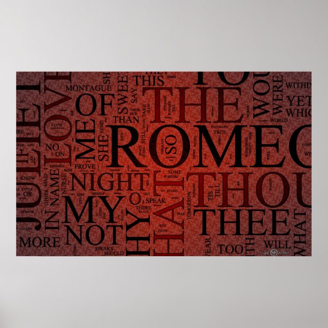 Póster Romeo y Julieta (rojo) Poster (Frente)