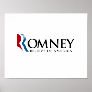 Póster Romney - Creer en Estados Unidos