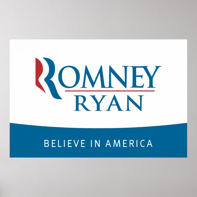 Póster Romney Ryan cree en el Poster estadounidense (Frente)