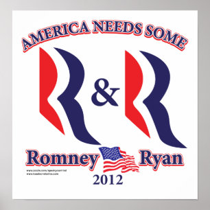 Póster Romney y Ryan