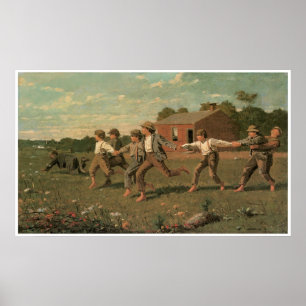 Póster Rompa el azote, Winslow Homer 1872
