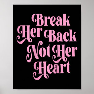 Póster Rompe La Espalda, No Su Corazón, Cita Graciosa Vin