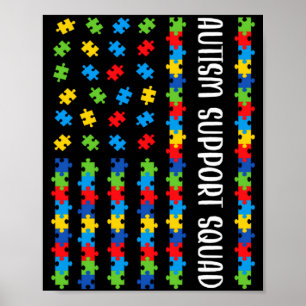 Póster Rompecabezas de Conciencia del Autismo de la Bande