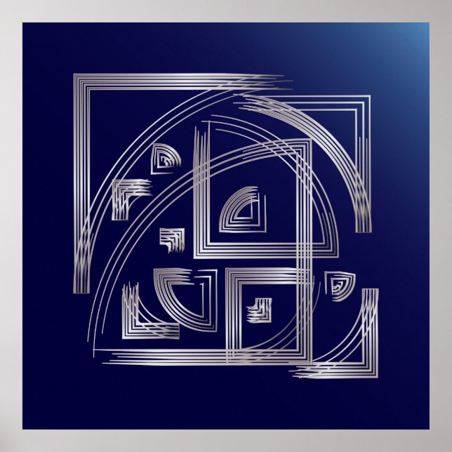Póster Rompecabezas de Fibonacci (Frente)