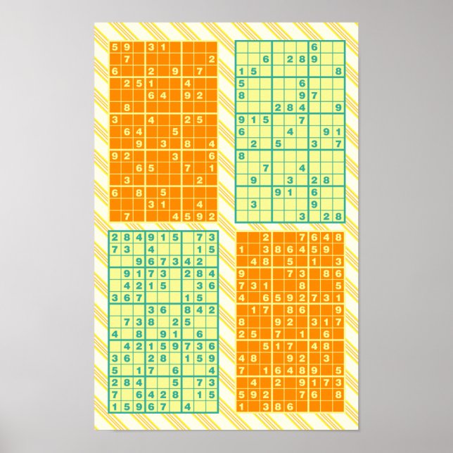 Póster Rompecabezas de Sudoku (Frente)