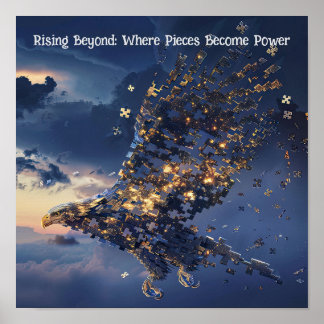 Póster Rompecabezas del águila estelar