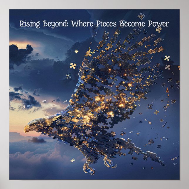 Póster Rompecabezas del águila estelar (Frente)