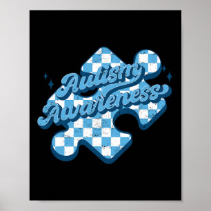 Póster Rompecabezas del autismo por el autismo, mamá papá