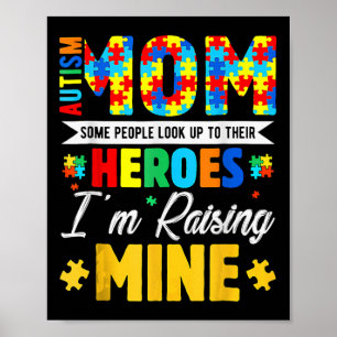 Póster Rompecabezas Piece Autismo Mamá Algunas Personas B