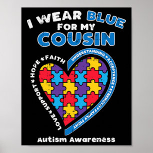Póster Rompecabezas Vestido Azul Para Mi Primo Autismo Co