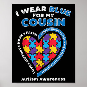 Póster Rompecabezas Vestido Azul Para Mi Primo Autismo Co