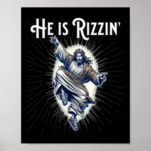 Póster Rompiendo Baile Rompiendo Es Rizzin Jesús Bailando