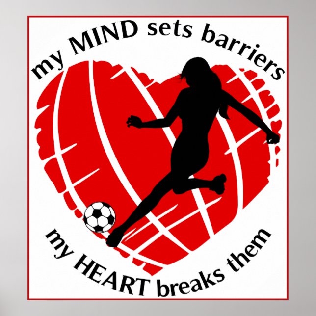 Póster Rompiendo barreras Lady Soccer Poster (Frente)