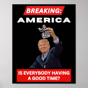 Póster Rompiendo los aranceles anti-trump en Estados Unid