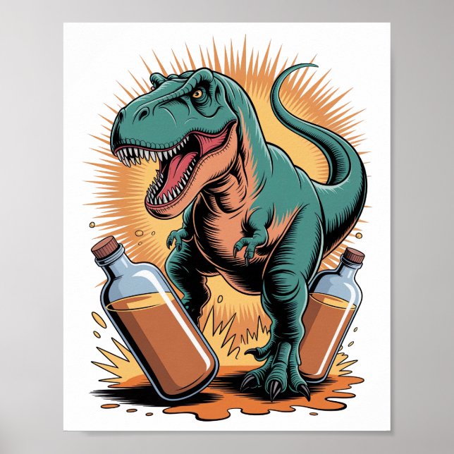 Póster Rompiendo más botellas (Frente)