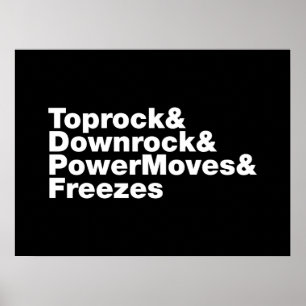 Póster Rompiendo movimientos (breakdance)