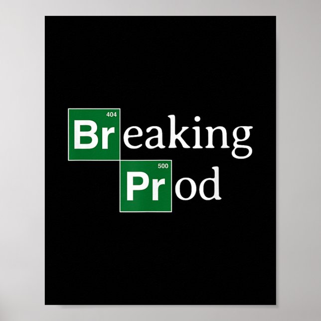 Póster Rompiendo Prod Funny Dev y#39;s Meme T-shirt.png (Frente)