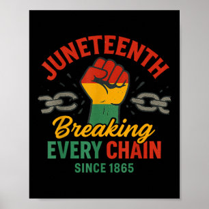 Póster Rompiendo Todas Las Cadenas Desde 1865 Hombres Jóv