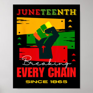 Póster Rompiendo Todas Las Cadenas Desde La Libertad Del