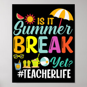 Póster Rompimiento de verano pero aprecio de los profesor