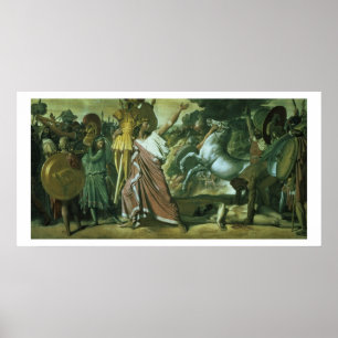 Póster Romulus, conqueror of Acron, taking his booty to t