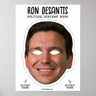 Póster Ron Desantis Costume Máscara