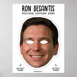 Póster Ron Desantis Costume Máscara