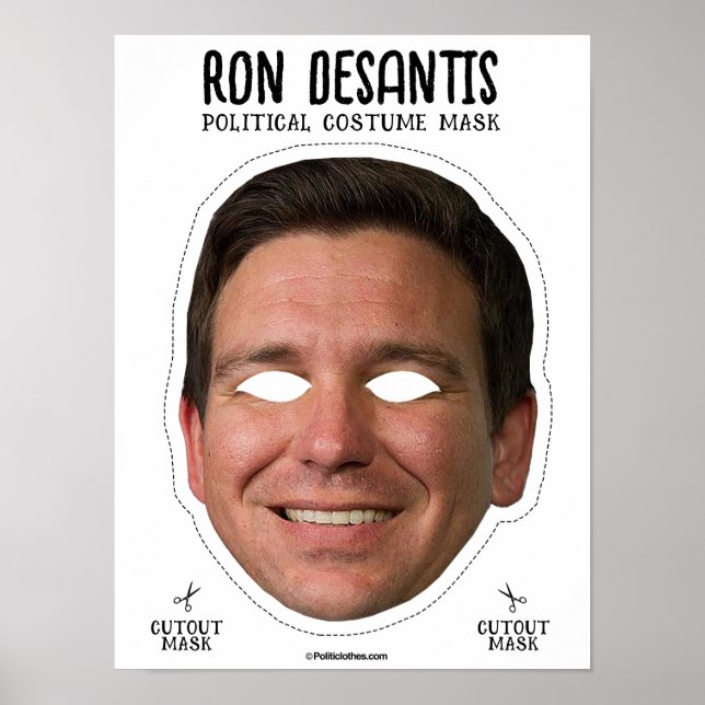 Póster Ron Desantis Costume Máscara (Frente)