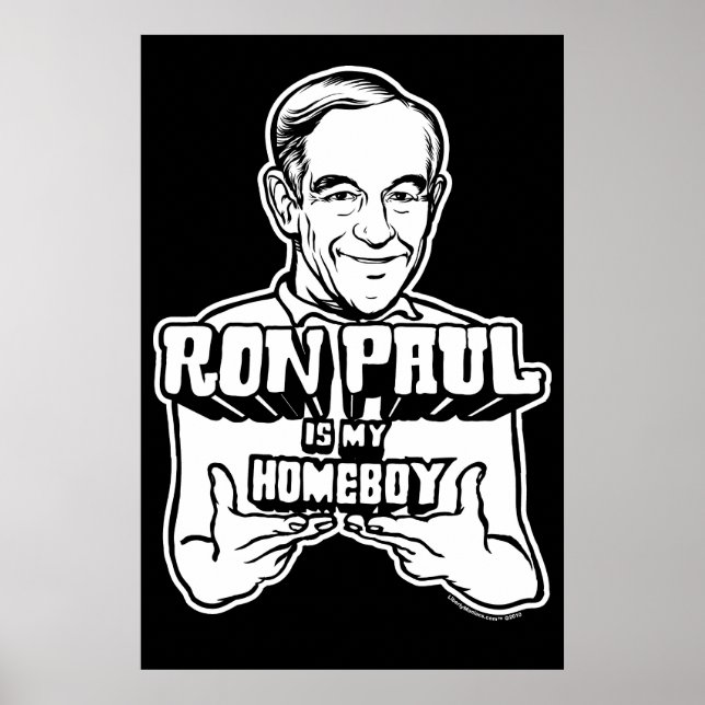 Póster Ron Paul Es Mi Poster Homeboy (Frente)