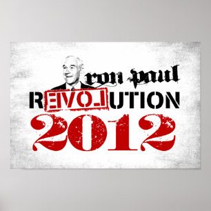 Póster Ron Paul poster de 2012 revoluciones