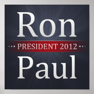 Póster Ron Paul, Poster de la campaña presidencial 2012