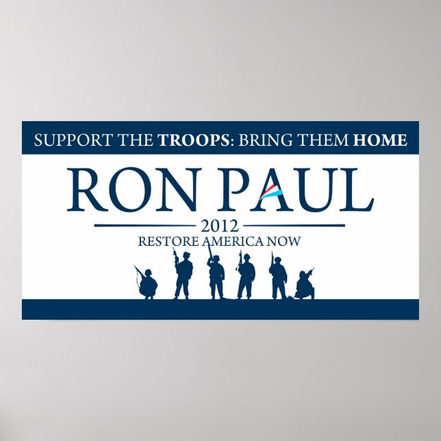 Póster Ron Paul, Poster de la campaña presidencial 2012 (Frente)