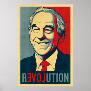 Póster Ron Paul Revolution Poster