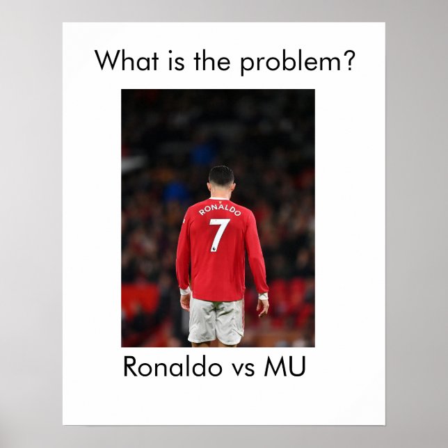 Póster Ronaldo vs MU (Frente)