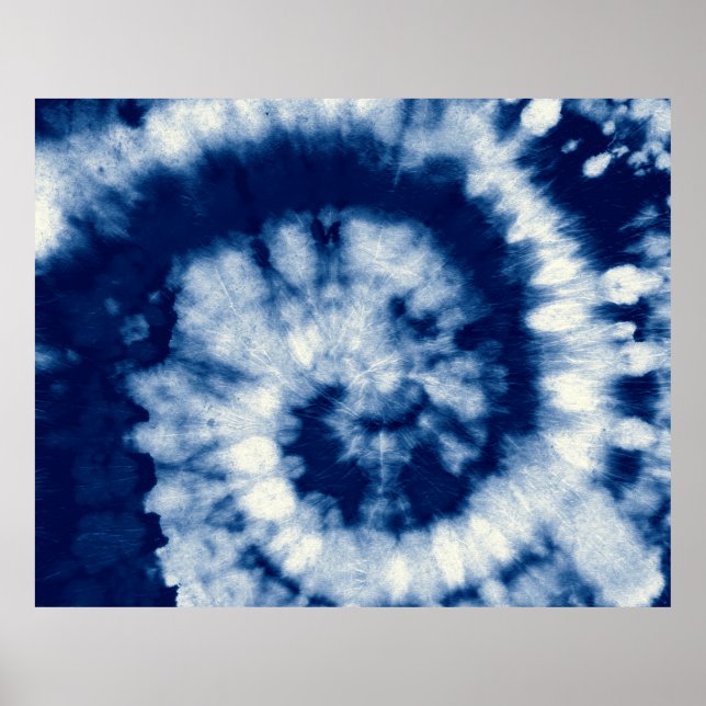 Póster Ronda Índigo. Teja Bohemiana. Blue Roll Psychede (Frente)