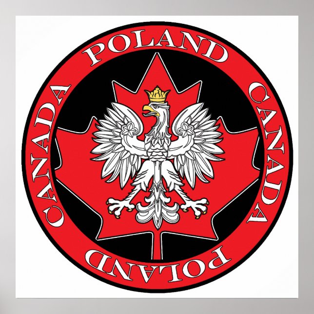 Póster Ronda Polonia Canadá Leaf (Frente)