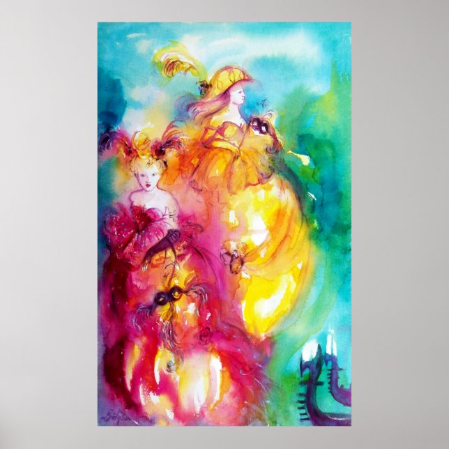 Póster RONDO EN LAGUNA / VESTÍBULO DE Ball Veneciano (Frente)