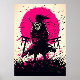 Póster Ronin Fantasmagórico – El Espíritu del Samurái
