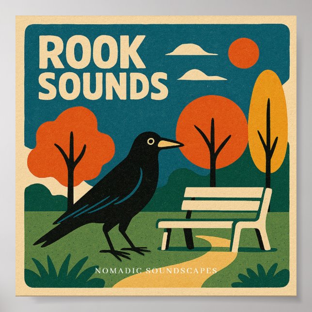 Póster Rook Call Sound Library Album Cover Poster (Frente)